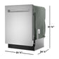 Sharp SDW6888JS 24 In. Slide-In Smart 42 Db Dishwasher