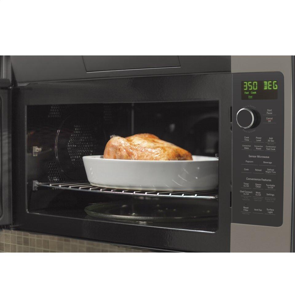 GE Profile 1.7 Cu. ft. Convection Over-the-range Microwave Oven Black