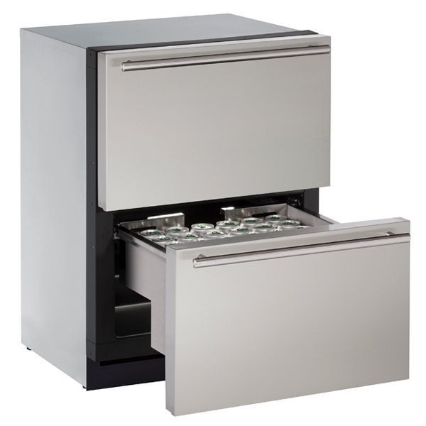 U-Line U3024DWRS00B 3024Dwr 24" Refrigerator Drawers With Stainless Solid Finish (115 V/60 Hz Volts /60 Hz Hz)
