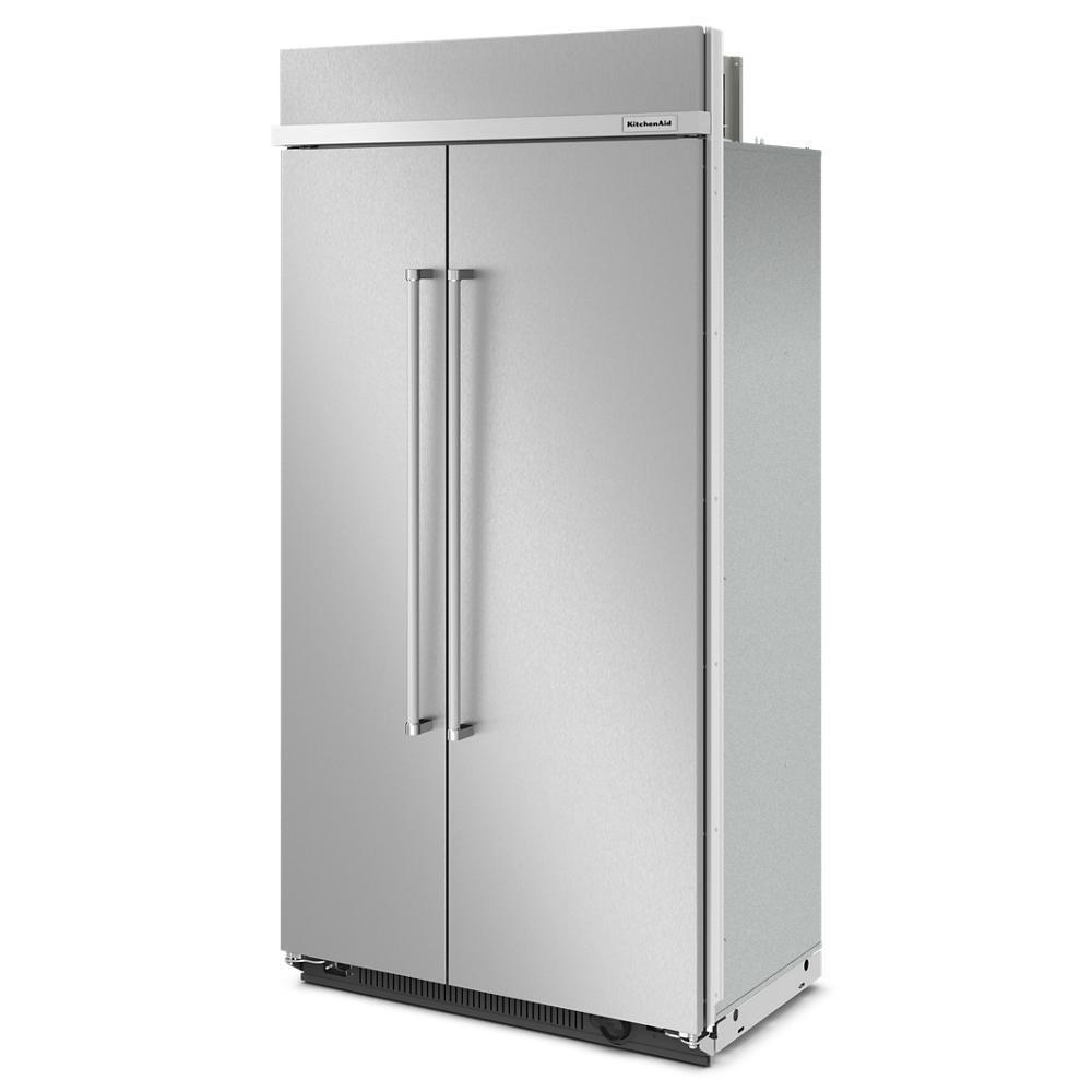 Kitchenaid KBSN702MPS 25.5 Cu Ft. 42" Built-In Side-By-Side Refrigerator With Printshield™ Finish