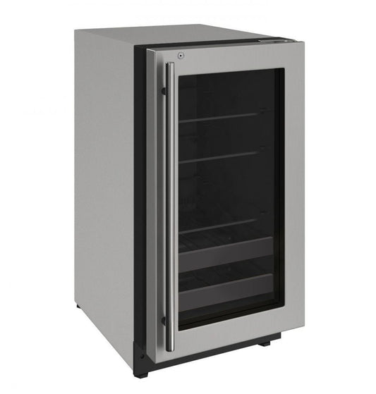 U-Line U2218BEVS13A 2218Bev 18" Beverage Center With Stainless Frame Finish And Right-Hand Hinge Door Swing (115 V/60 Hz Volts /60 Hz Hz)