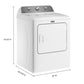 Maytag MED4500MW Top Load Electric Wrinkle Prevent Dryer - 7.0 Cu. Ft.