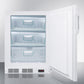 Summit VT65MLBIVACADA Ada Compliant Built-In Undercounter Vaccine All-Freezer With Digital Thermostat, Temperature Alarm, Hospital Grade Cord, Self-Closing Door, And Front Lock