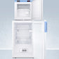 Summit FF511LFS24LSTACKMED2 Stacked Combination Of Ff511Lbimed2 Auto Defrost All-Refrigerator And Fs24Lmed2 Compact Manual Defrost All-Freezer, Both With Locks, Digital Controls, And Nist Calibrated Alarm/Thermometers