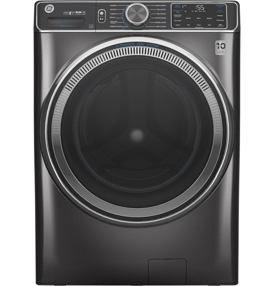 Ge Appliances GFW850SPNDG Ge® 5.0 Cu. Ft. Capacity Smart Front Load Energy Star® Steam Washer With Smartdispense™ Ultrafresh Vent System With Odorblock™ And Sanitize + Allergen