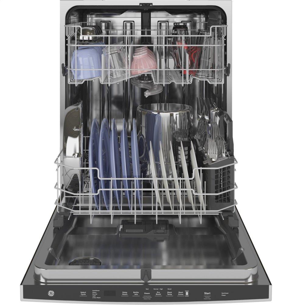 Ge Appliances GDT645SMNES Ge® Top Control With Stainless Steel Interior Dishwasher With Sanitize Cycle & Dry Boost With Fan Assist