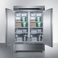 Summit SCFF497 49 Cu.Ft. Commercial Reach-In All-Freezer In Complete Stainless Steel