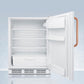 Summit FF6LWBI7TBCADA Ada Compliant Commercial All-Refrigerator For Built-In General Purpose Use, With Pure Copper Handle, Lock, Automatic Defrost Operation, And White Exterior
