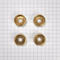 Jennair W11323068 Set Of 4 Range Brass Knob Bezels, Oven