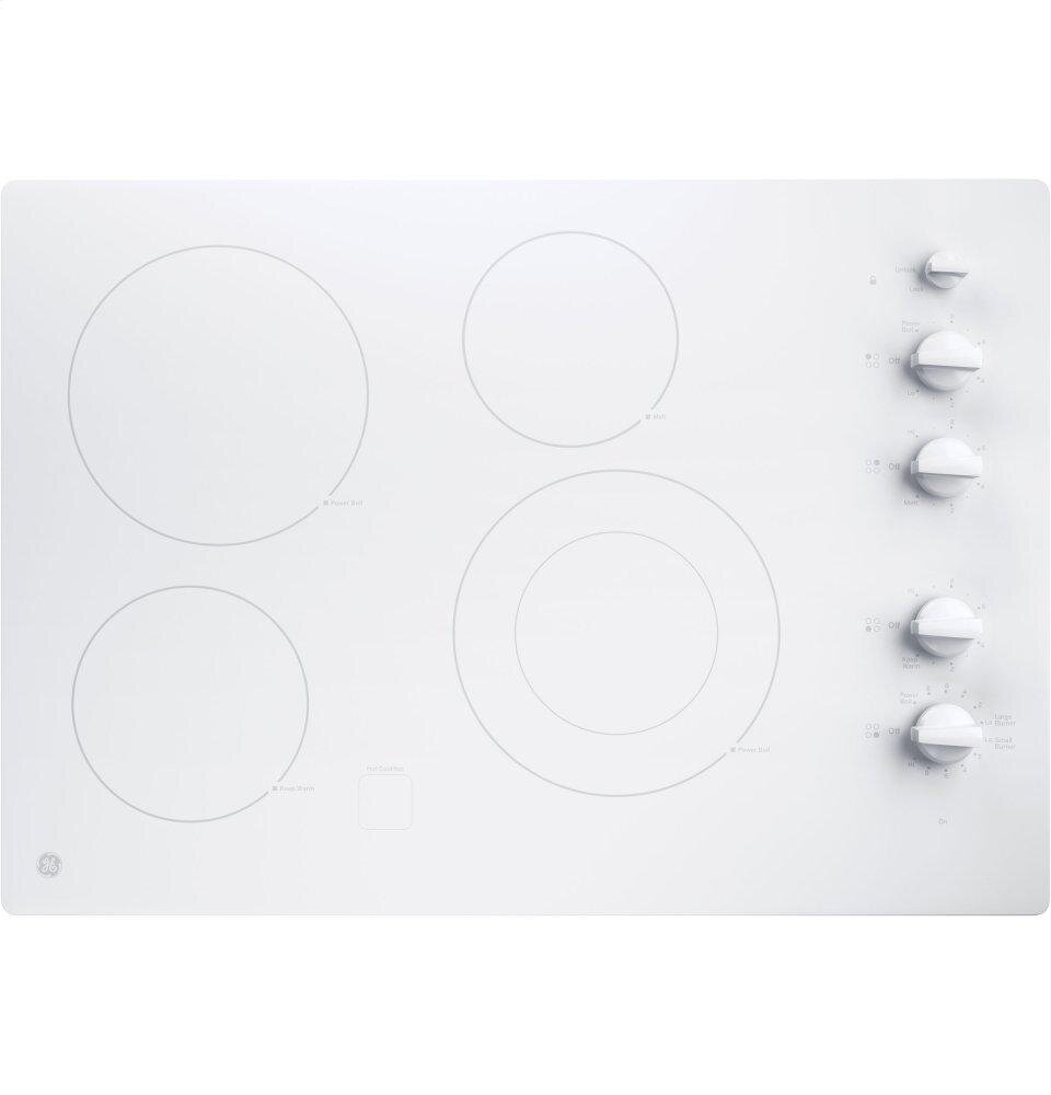 Ge Appliances JP3530TJWW Ge® 30" Built-In Knob Control Electric Cooktop