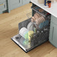 Whirlpool WDTA50SAKB Large Capacity Dishwasher With 3Rd Rack