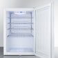 Summit FF31L7BI Commercial Style Built-In Capable Compact All-Refrigerator In White With Digital Thermostat