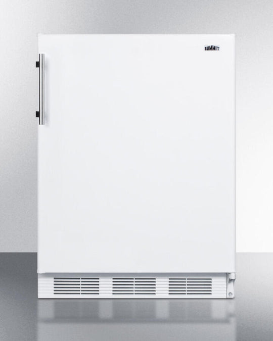 Summit CT661BIADA Ada Compliant Built-In Undercounter Refrigerator-Freezer For Residential Use, Cycle Defrost With Deluxe Interior And White Exterior Finish