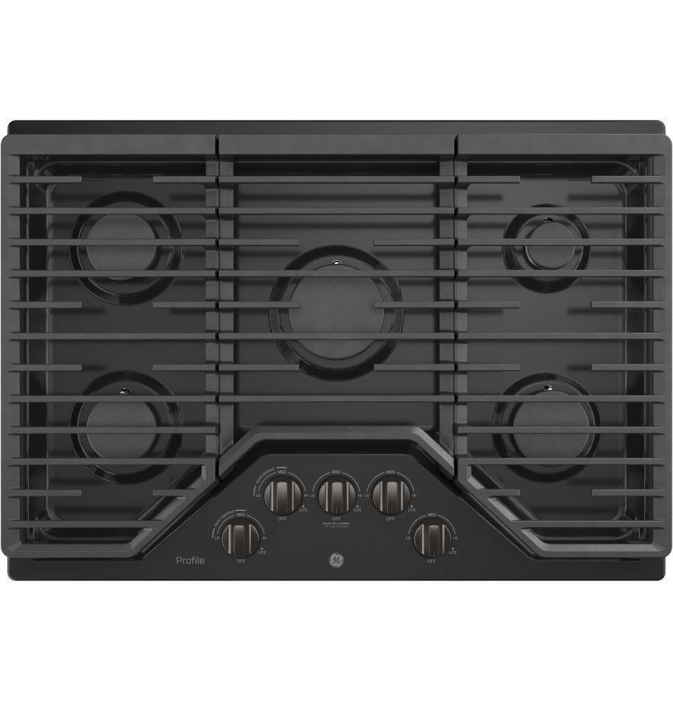 Ge Appliances PGP7030BMTS Ge Profile™ 30" Built-In Gas Cooktop With 5 Burners And Optional Extra-Large Cast Iron Griddle