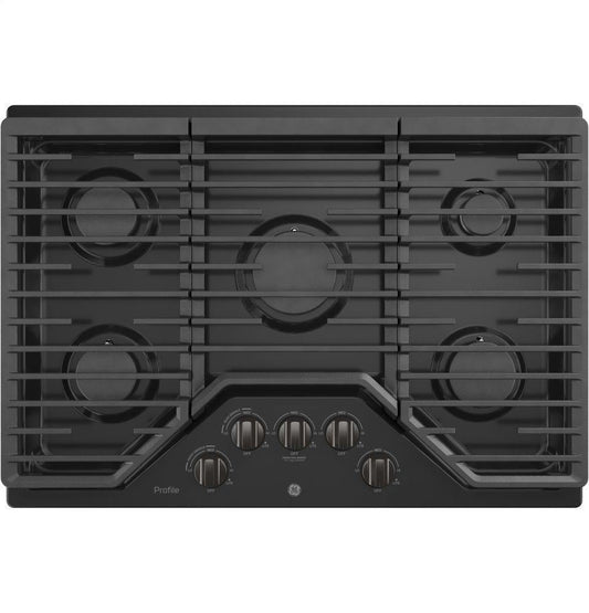 Ge Appliances PGP7030BMTS Ge Profile™ 30" Built-In Gas Cooktop With 5 Burners And Optional Extra-Large Cast Iron Griddle