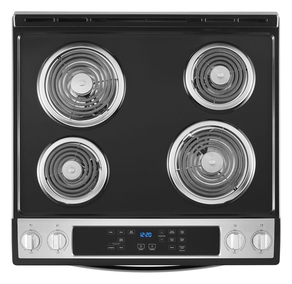 Whirlpool WEC310S0LS 4.8 Cu. Ft. Whirlpool® Electric Range With Frozen Bake™ Technology