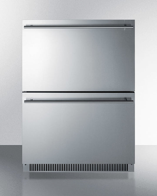 Summit ADRD24 24" Wide 2-Drawer All-Refrigerator, Ada Compliant