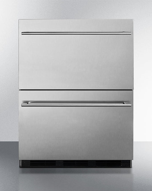Summit SP6DBS2D7ADA 24" Wide 2-Drawer All-Refrigerator, Ada Compliant