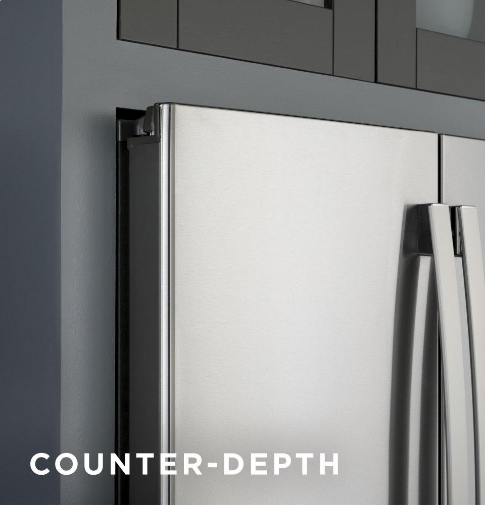 Ge Appliances PWE23KYNFS Ge Profile&#8482; Energy Star® 23.1 Cu. Ft. Counter-Depth Fingerprint Resistant French-Door Refrigerator
