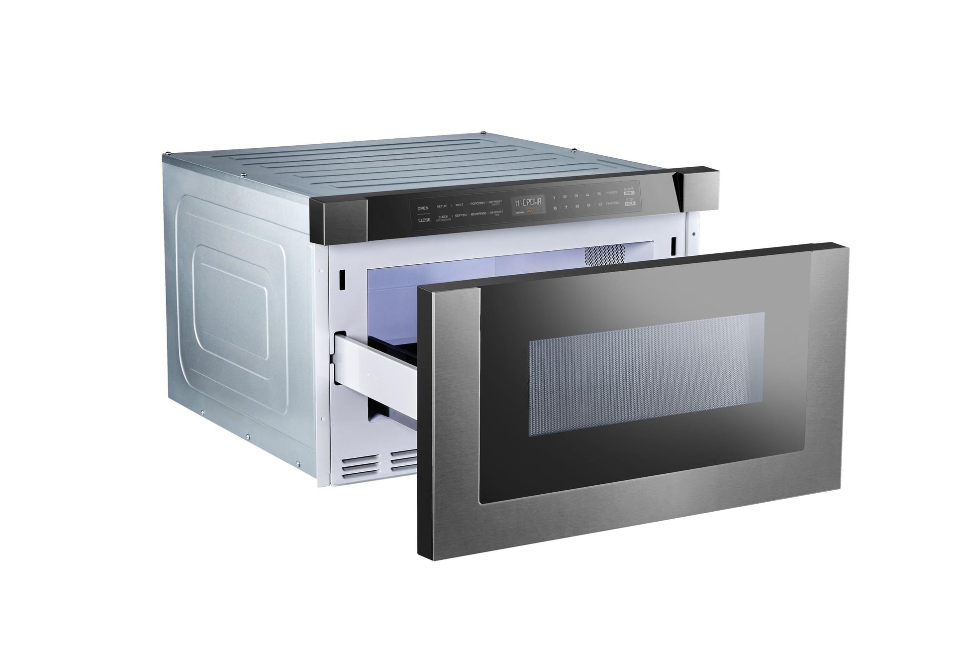 Xo Appliance XOMWD24BS 24" Built-In Microwave Drawer - Black Glass & Black Stainless