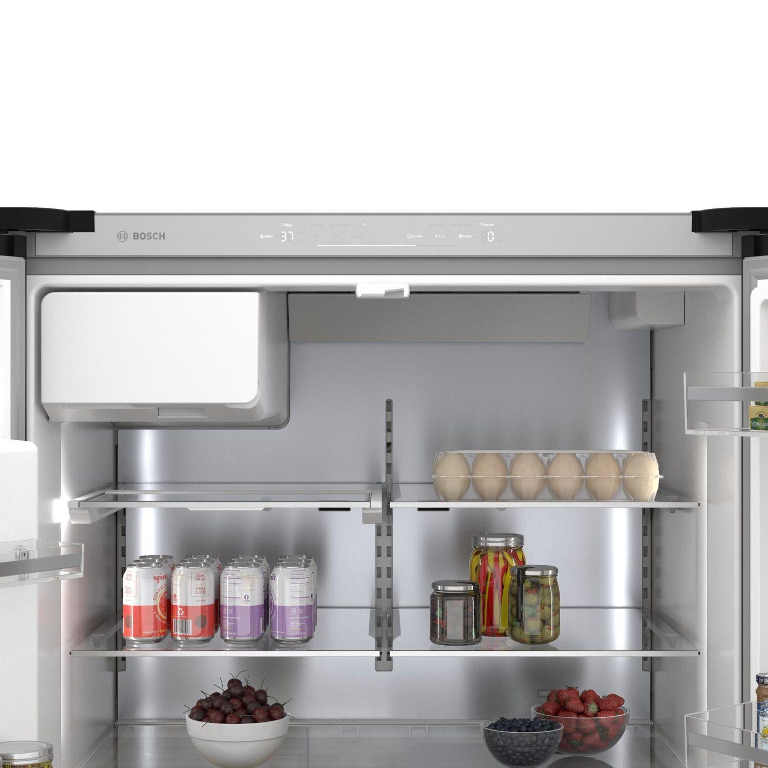 Bosch B36FD50SNB 500 Series French Door Bottom Mount Refrigerator 36'' Easy Clean Stainless Steel B36Fd50Snb