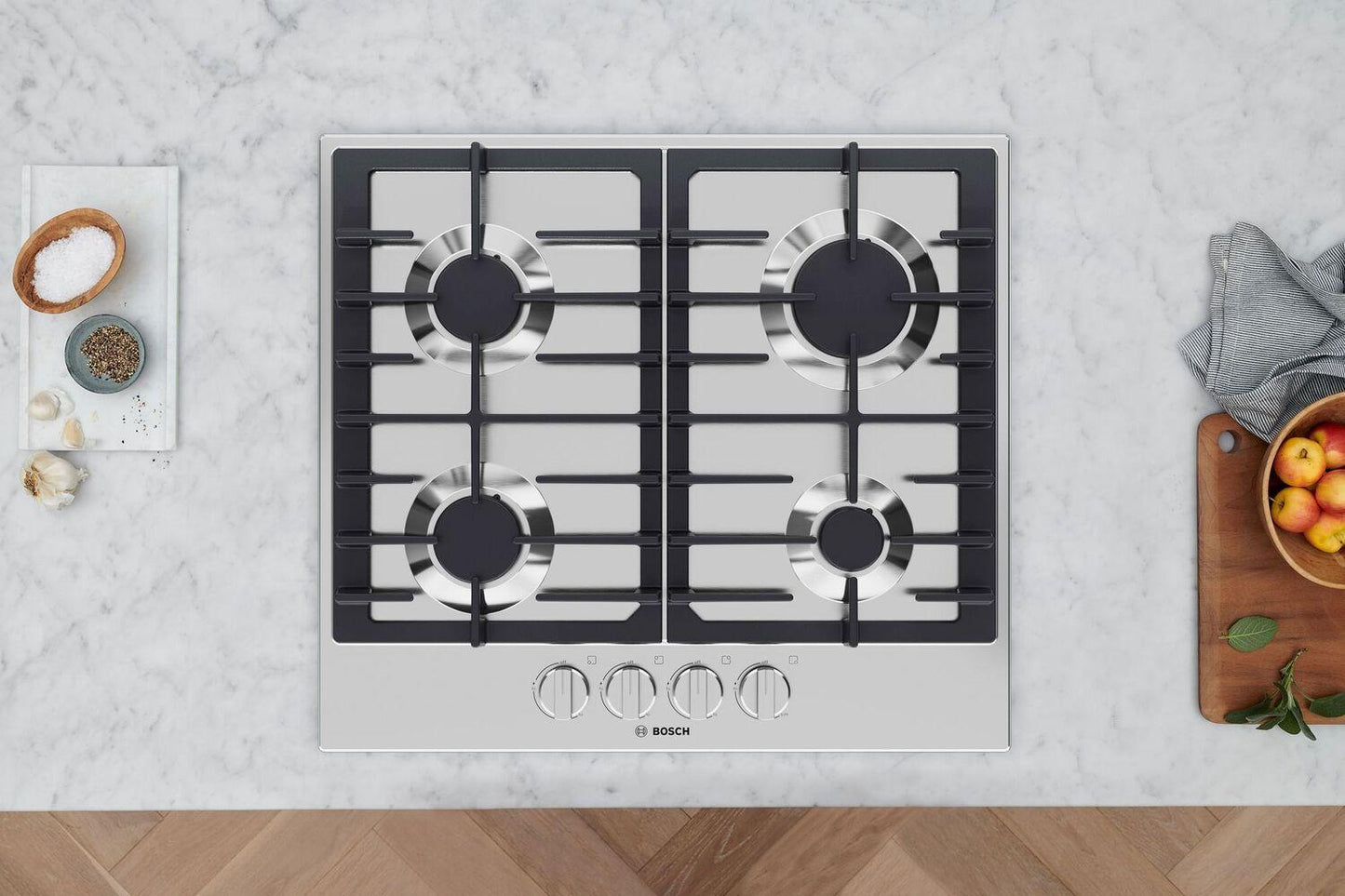 Bosch NGM3450UC 300 Series Gas Cooktop Stainless Steel