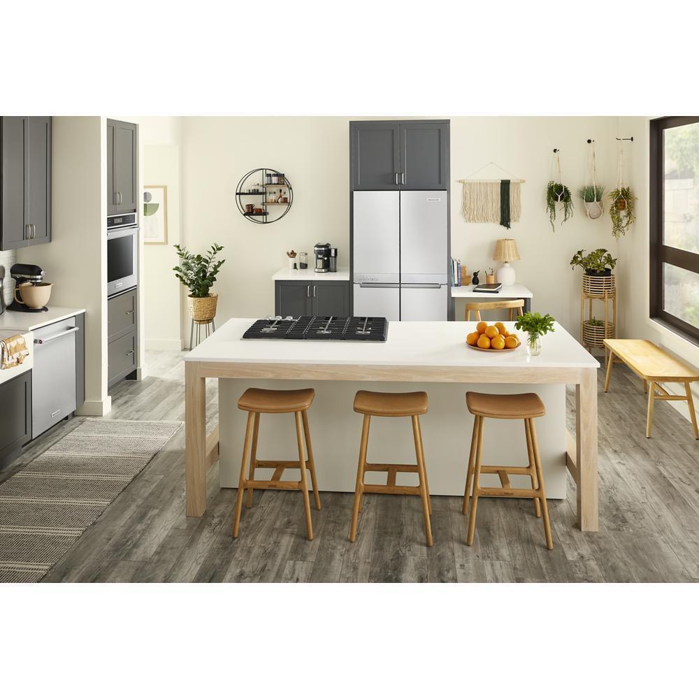 Kitchenaid KRQC506MPS 19.4 Cu. Ft. 36-Inch Wide Counter-Depth 4-Door Refrigerator With Printshield™ Finish