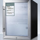 Summit SCR314LDTGP General Purpose Commercially Approved All-Refrigerator With A Reversible Glass Door, Black Cabinet, Front Lock, And Digital Thermostat