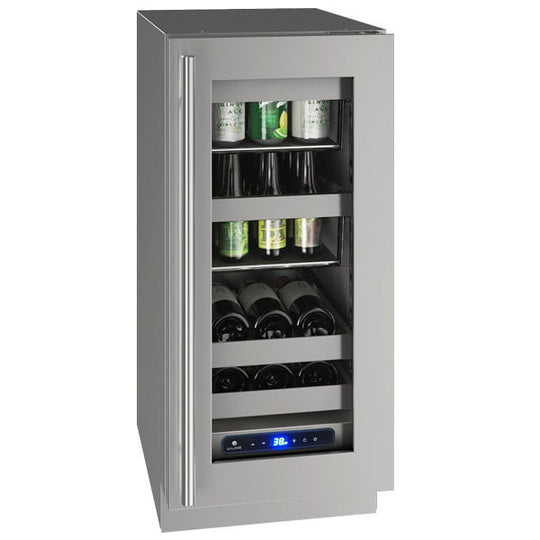 U-Line UHBV515SG51A Hbv515 15" Beverage Center With Stainless Frame Finish And Left-Hand Hinge Door Swing (115 V/60 Hz Volts /60 Hz Hz)