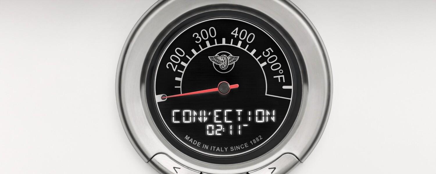 Bertazzoni HER486BTFGMNET 48 Inch All-Gas Range 6 Brass Burner And Griddle Nero Matt