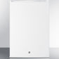 Summit FF31L7BI Commercial Style Built-In Capable Compact All-Refrigerator In White With Digital Thermostat