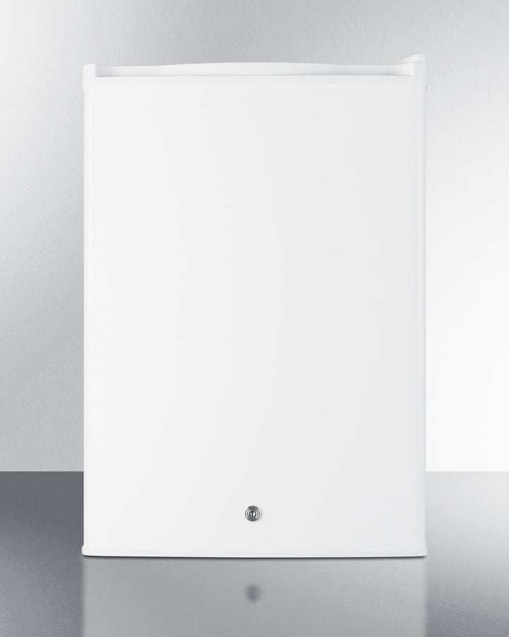 Summit FF31L7BI Commercial Style Built-In Capable Compact All-Refrigerator In White With Digital Thermostat