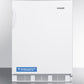 Summit CT66WBIADA Built-In Undercounter Ada Compliant Refrigerator-Freezer For General Purpose Use, With Dual Evaporator Cooling, Cycle Defrost, And White Exterior