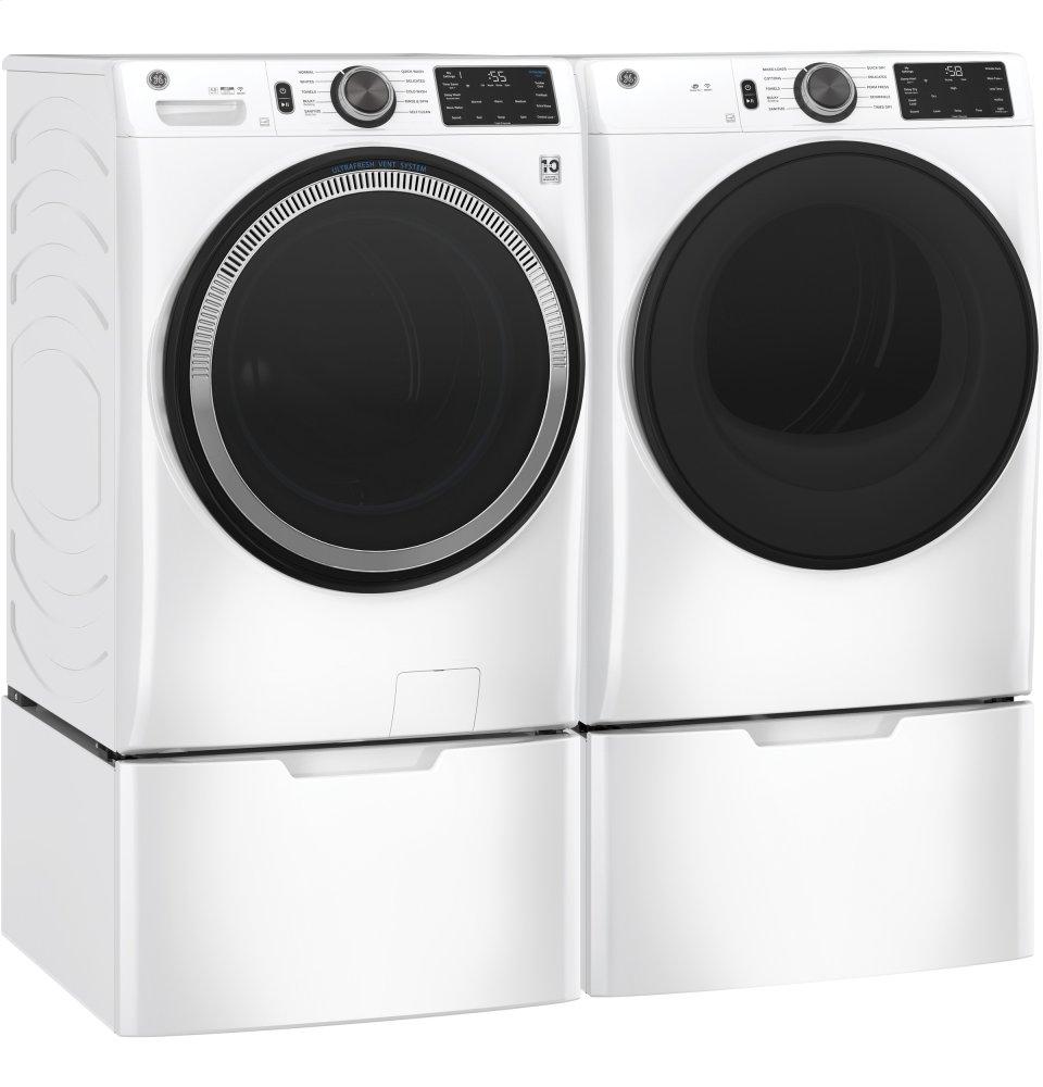 Ge Appliances GFD55GSSNWW Ge® 7.8 Cu. Ft. Capacity Smart Front Load Gas Dryer With Sanitize Cycle