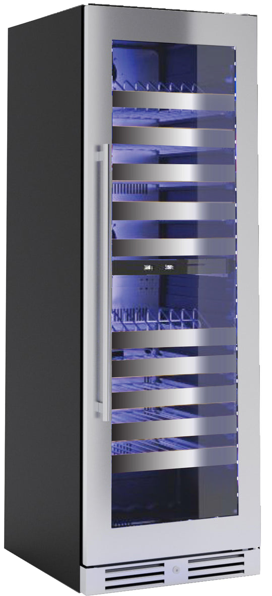 Xo Appliance XOU2470WDZGS Tall Dual Zone Wine Ss Glass