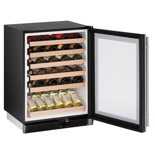 U-Line U1024WCS00B 1024Wc 24" Wine Refrigerator With Stainless Frame Finish (115 V/60 Hz Volts /60 Hz Hz)