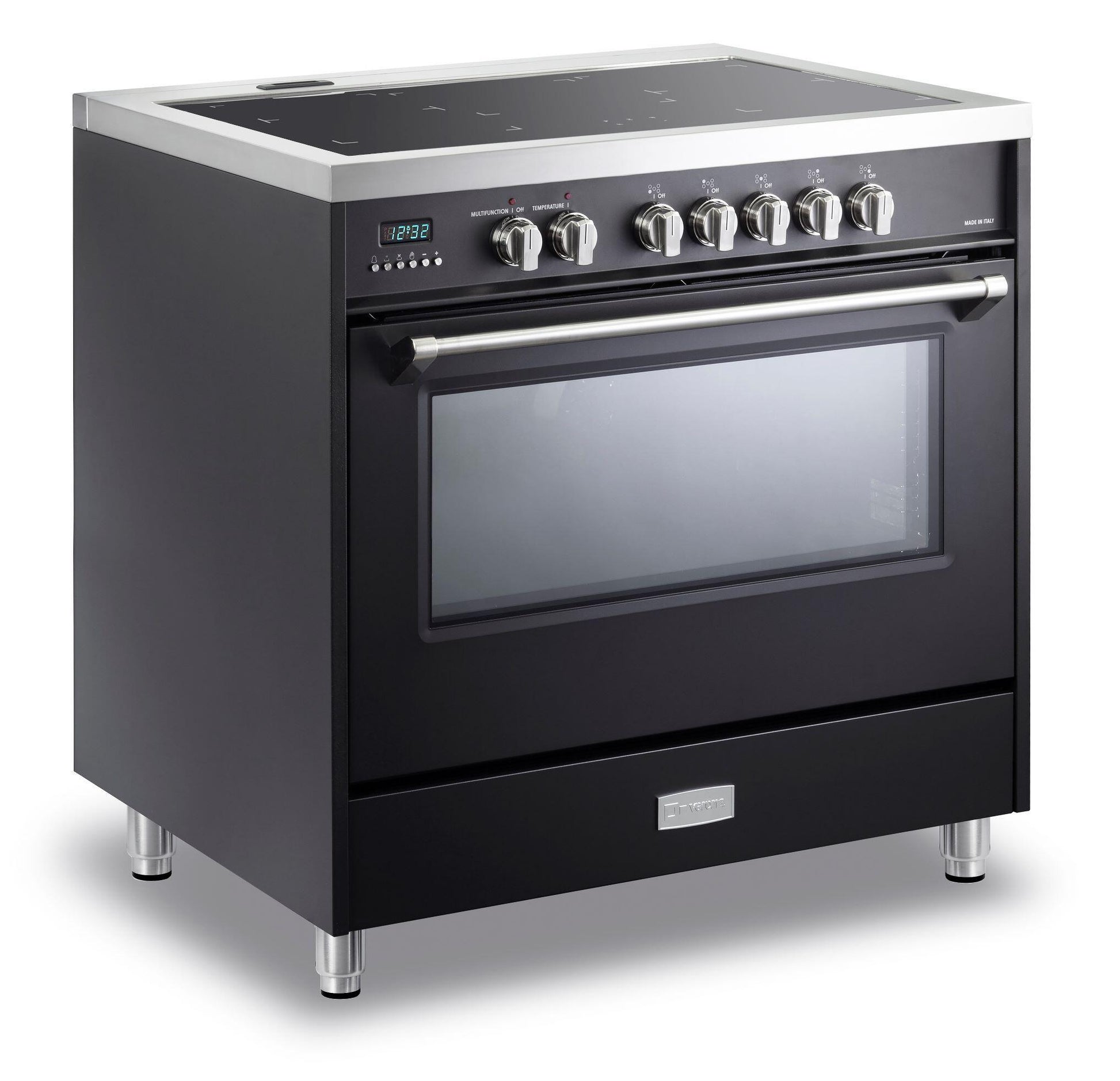 Verona VDFSIE365E Matte Black 36" Designer Induction Range