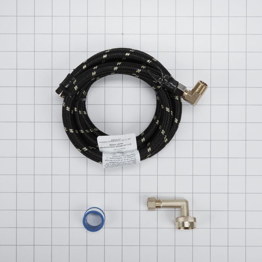 Maytag W10278636RC Dishwasher Water Line Installation Kit - Black