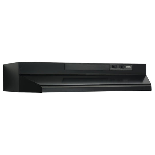 Broan F403623 Broan® 36-Inch Convertible Under-Cabinet Range Hood, 230 Max Blower Cfm, Black