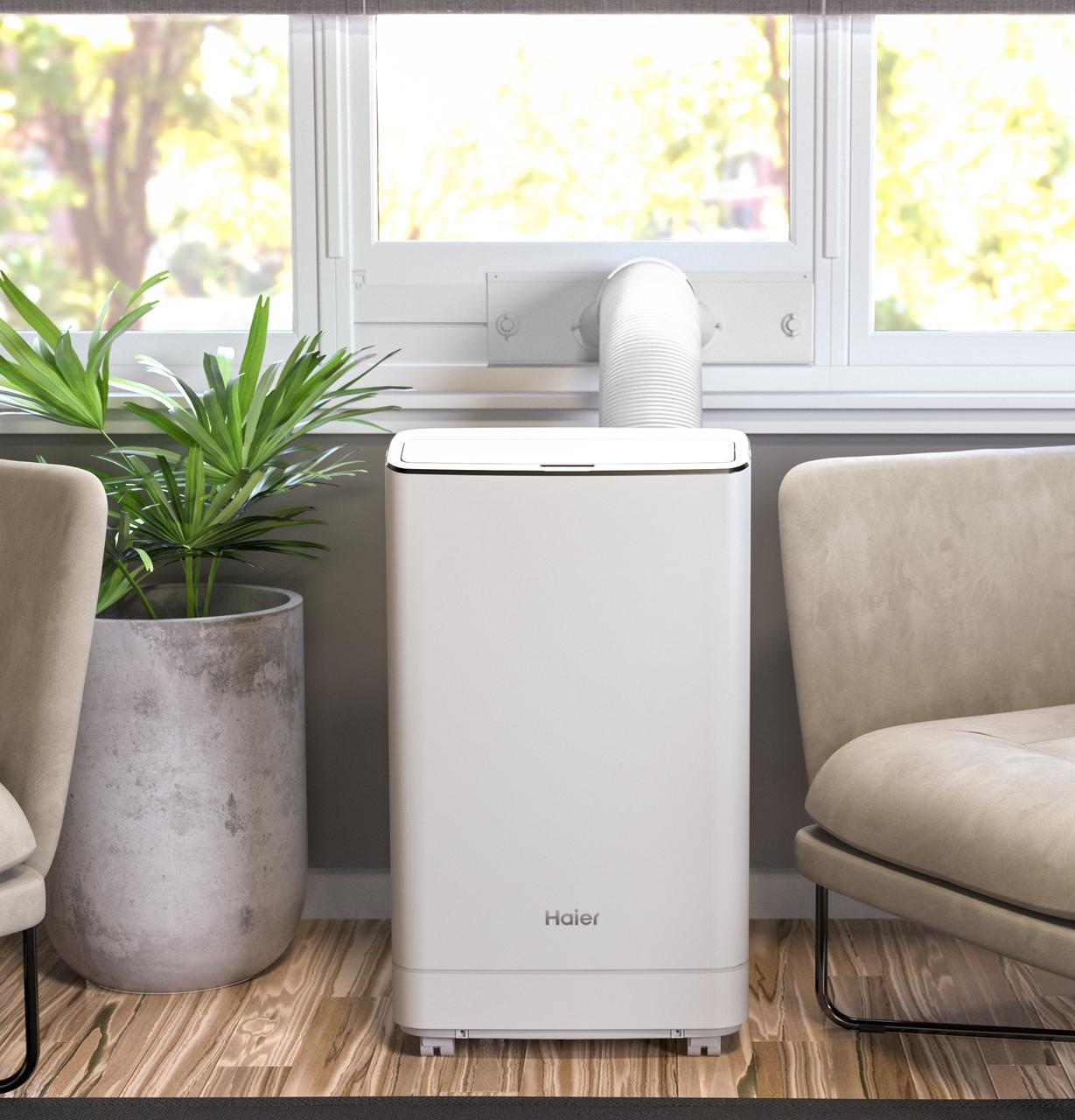 Haier QPCA11YBMW Haier 11,000 Btu Portable Air Conditioner For Medium Rooms Up To 450 Sq Ft. (7,800 Btu Sacc)