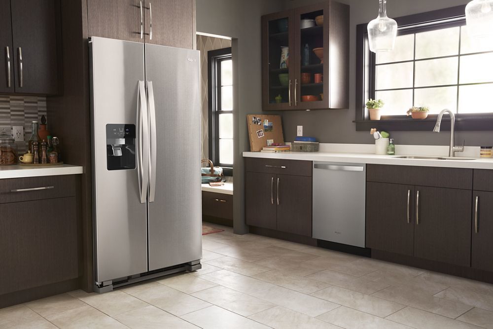 Whirlpool WRS331SDHM 33-Inch Wide Side-By-Side Refrigerator - 21 Cu. Ft.