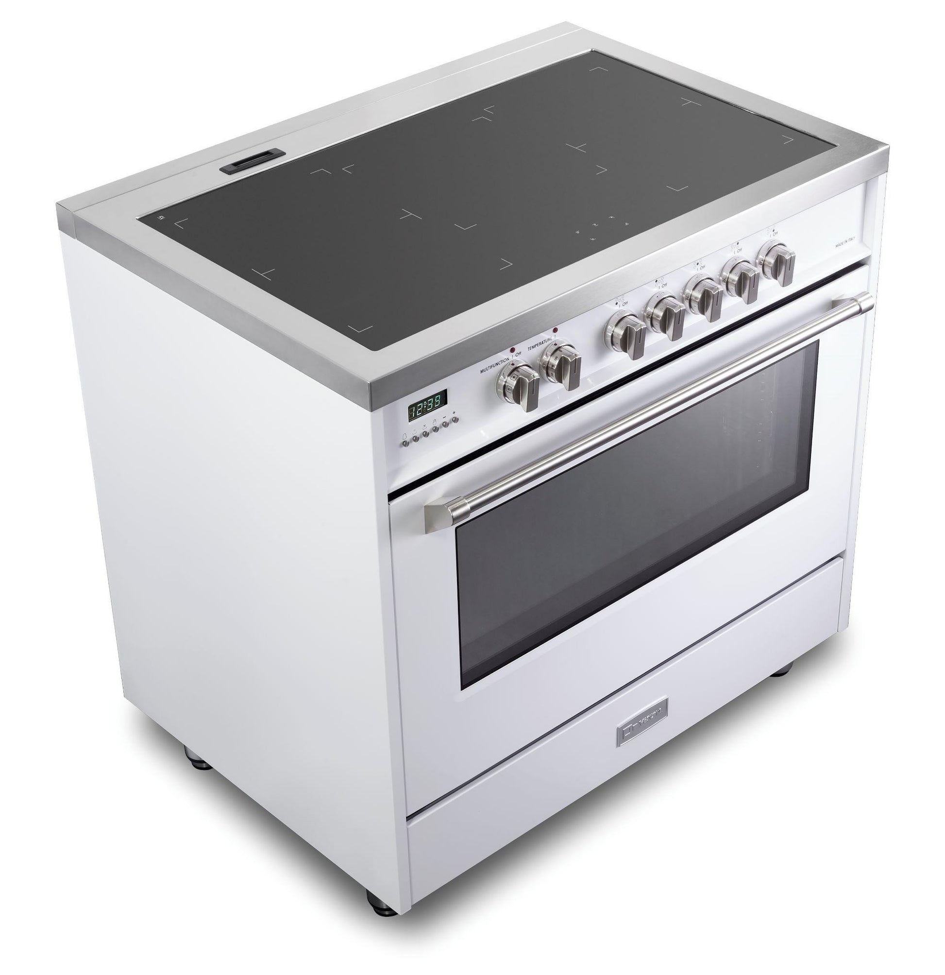 Verona VDFSIE365W Designer 36" Induction Single Oven Range - White