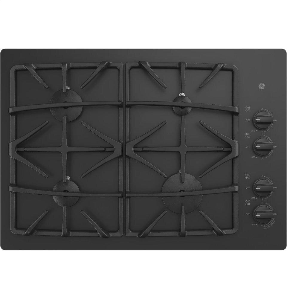 Ge Appliances JGP5530DLBB Ge® 30" Built-In Gas On Glass Cooktop With Dishwasher Safe Grates