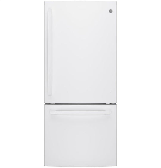 Ge Appliances GBE21DGKWW Ge® Energy Star® 21.0 Cu. Ft. Bottom-Freezer Refrigerator