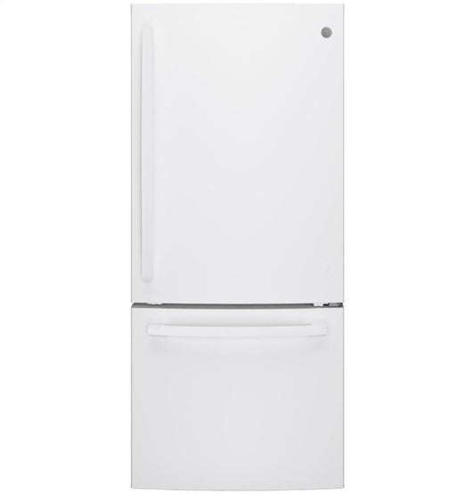 Ge Appliances GDE21EGKWW Ge® Energy Star® 21.0 Cu. Ft. Bottom-Freezer Refrigerator