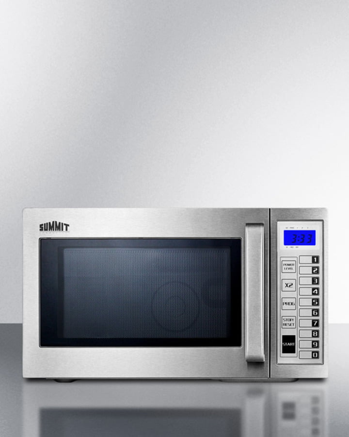Summit SCM1000SS Commercially Approved Microwave With Stainless Steel Exterior And Interior