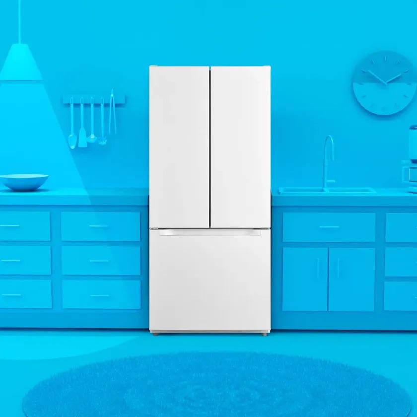 Element Appliance ERFD19CGCW Element 18.4 Cu. Ft. French Door Refrigerator - White