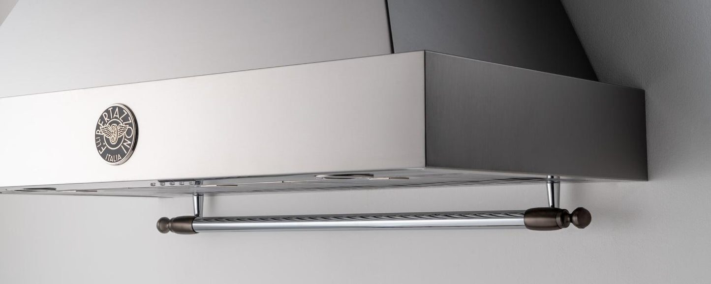 Bertazzoni DSHERTKHSB Black Nickel Decor Knob Set For Range And Hood Black Nickel