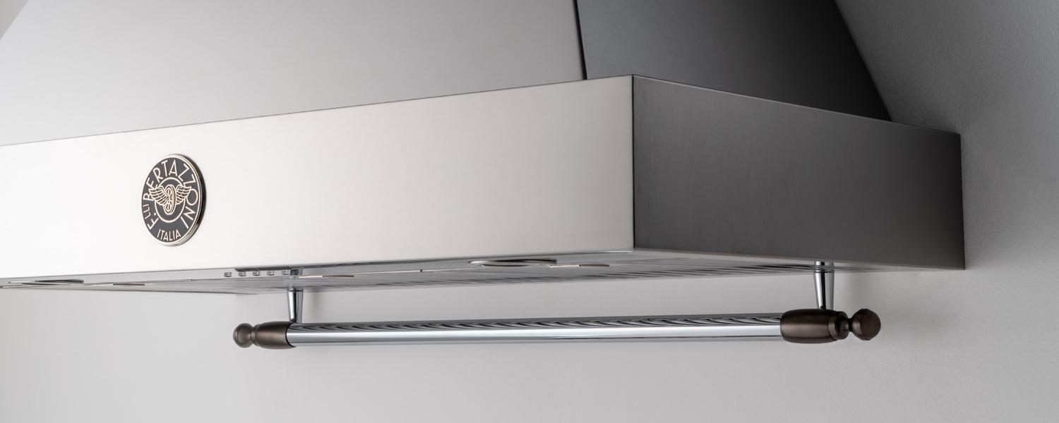 Bertazzoni DSHERTKHSB Black Nickel Decor Knob Set For Range And Hood Black Nickel