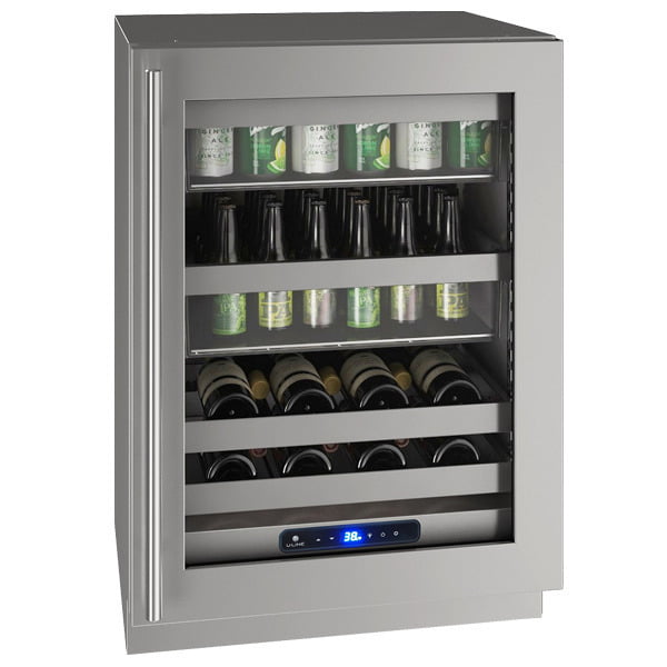 U-Line UHBV524SG51A Hbv524 24" Beverage Center With Stainless Frame Finish And Left-Hand Hinge Door Swing (115 V/60 Hz Volts /60 Hz Hz)